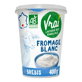 Auchan Fromage blanc bio au lait de brebis vrai offre
