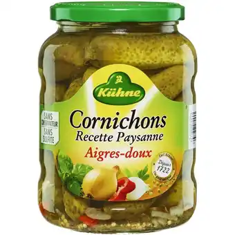 Auchan Cornichons aigres-doux paysanne kühne offre