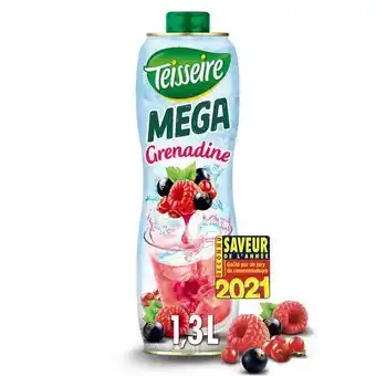 Auchan Sirop teisseire méga grenadine offre