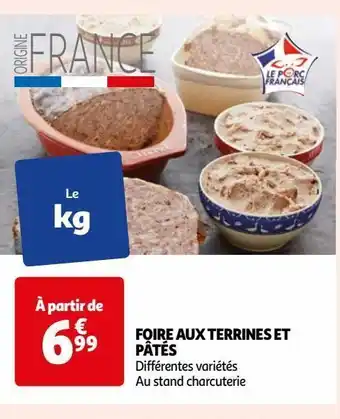 Auchan Foire aux terrines et pates offre