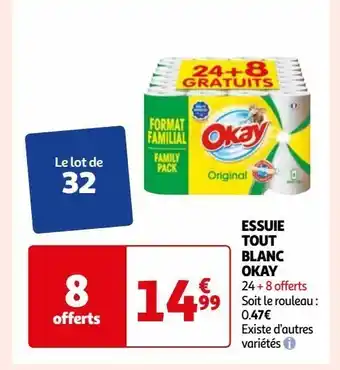 Auchan Essuie tout blanc okay offre