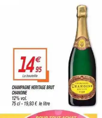 Netto Champagne Heritage Brut Chanone offre