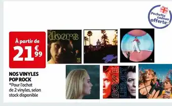 Auchan Nos vinyles pop rock offre