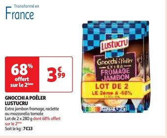 Auchan Supermarché Gnocchi a poêler lustucru offre