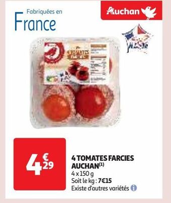 Auchan Supermarché 4 tomates farcies auchan offre
