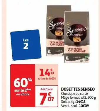 Auchan Supermarché Dosettes senseo offre