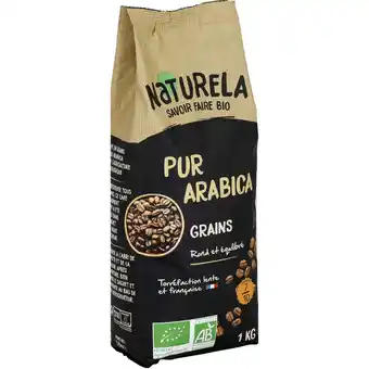 Auchan Supermarché Café en grains bio naturela offre