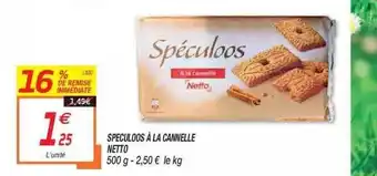 Netto Speculoos à La Cannelle Netto offre