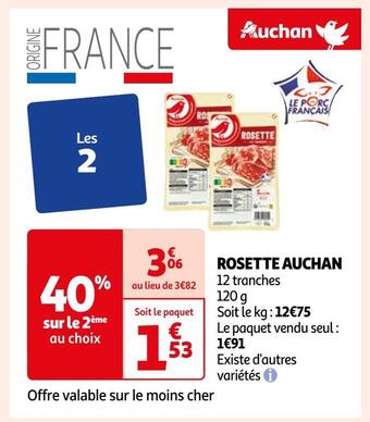 Auchan Auchan rosette offre
