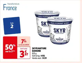 Auchan Danone skyr nature offre