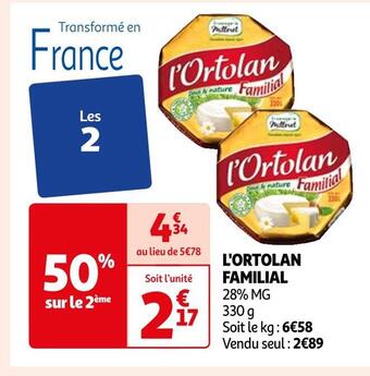 Auchan L'ortolan familial offre