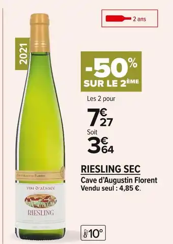 Carrefour Market Cave d’augustin florent riesling sec offre
