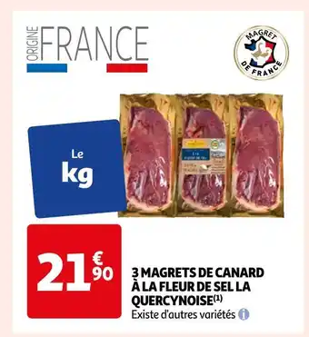 Auchan La quercynoise 3 magrets de canard à la fleur de sel offre