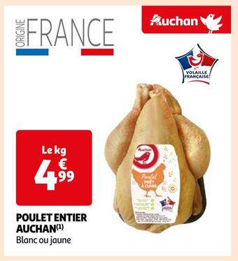 Auchan Auchan poulet entier offre