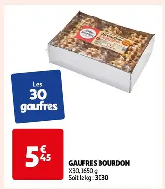Auchan Bourdon gaufres offre