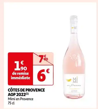 Auchan Côtes de provence offre