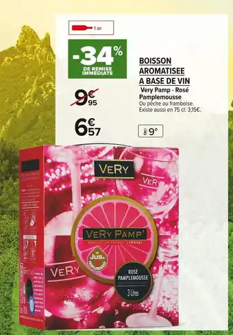 Carrefour Market Very pamp' boisson aromatisee a base de vin offre