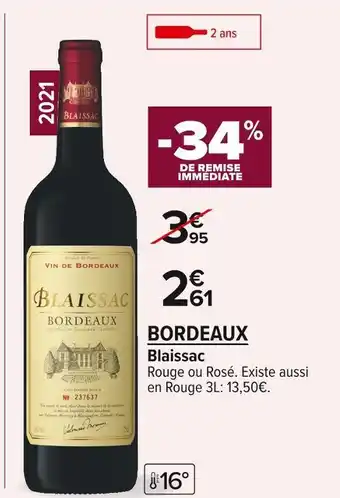 Carrefour Market Blaissac bordeaux offre