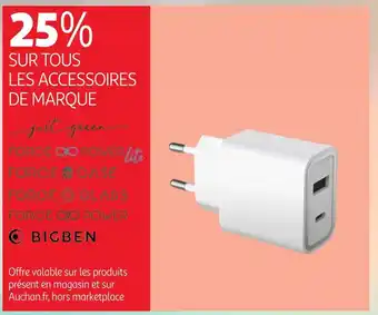 Auchan Bigben 25% sur tous les accessoires de marque offre