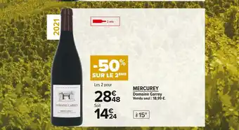 Carrefour Market Domaine garrey mercurey offre