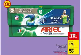 Carrefour Market Ariel pods+ lessive capsules(d) offre