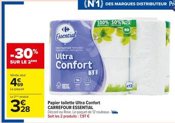 Carrefour Market Carrefour essential papier toilette ultra confort offre
