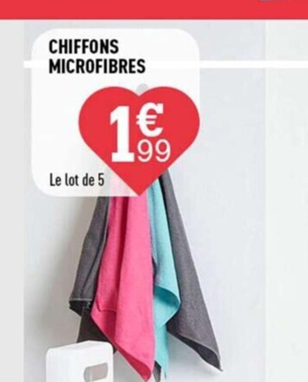 Centrakor CHIFFONS MICROFIBRES offre