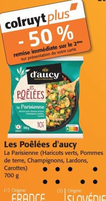 Colruyt Les Poêlées d'aucy offre