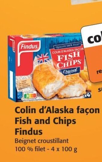 Colruyt Colin d'Alaska façon Fish and Chips Findus offre
