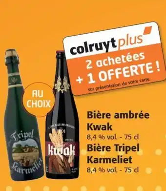 Colruyt Bière Tripel Karmeliet 8,4 % vol. - 75 cl offre