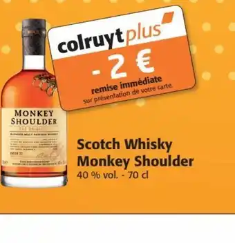 Colruyt Scotch Whisky Monkey Shoulder offre