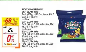 Netto Sachet Mini Oeufs Smarties offre
