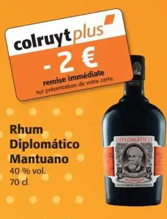 Colruyt Rhum Diplomático Mantuano offre