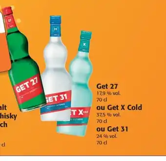 Colruyt Get 27 ou Get X Cold GET 31 offre