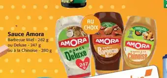 Colruyt Sauce Amora Barbecue Miel - 282 g ou Deluxe - 247 g ou à la Chinoise - 280 g offre