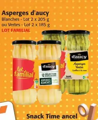 Colruyt Asperges d'aucy Blanches - Lot 2 x 205 g ou Vertes - Lot 2 x 185 g LOT FAMILIAL offre