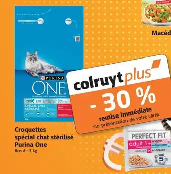 Colruyt Croquettes spécial chat stérilisé Purina One offre