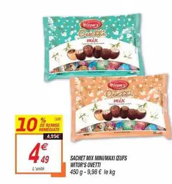 Netto Sachet Mix Mini-maxi Oeufs Witor's Ovetti offre