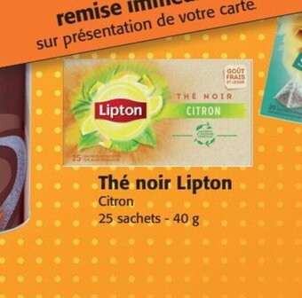 Colruyt Thé noir Lipton offre