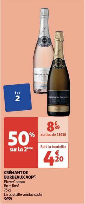 Auchan Cremant de bordeaux aop offre