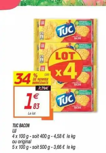 Netto Tuc Bacon Lu offre