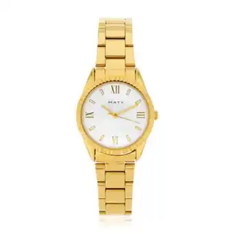 Montre femme doree bracelet acier doré