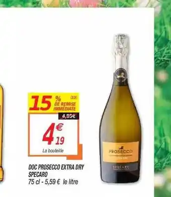 Netto Doc Prosecco Extra Dry Specaro offre