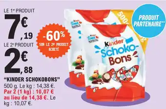 E.Leclerc "KINDER SCHOKOBONS" offre