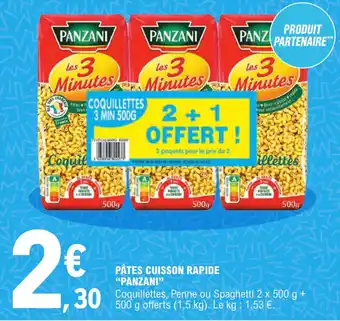 E.Leclerc PATES CUISSON RAPIDE "PANZANI" offre