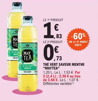 E.Leclerc THÉ VERT SAVEUR MENTHE "MAYTEA" offre