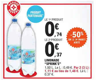 E.Leclerc LIMONADE "SPRINK'S" offre