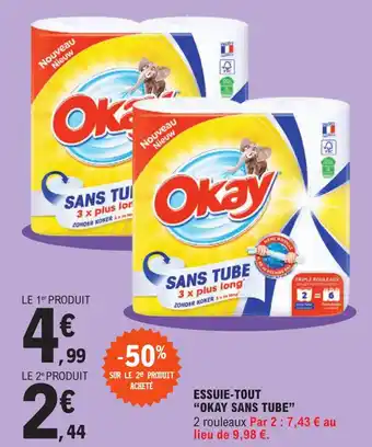 E.Leclerc ESSUIE-TOUT "OKAY SANS TUBE" offre