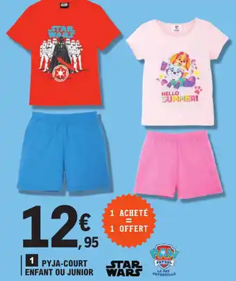 E.Leclerc PYJA-COURT ENFANT OU JUNIOR offre