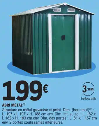 E.Leclerc ABRI MÉTAL (5) offre